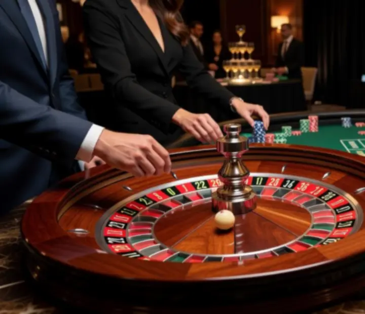 Ruleta v luxusním prostředí na společenské akci